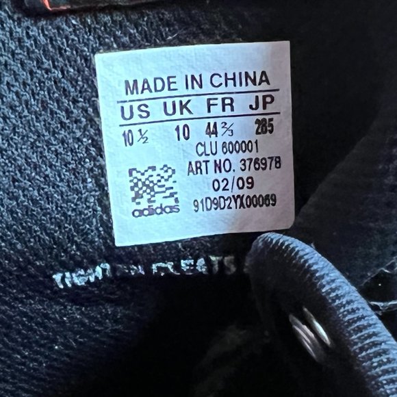 Adidas Team Signature 619 Mens Football Cleats Reggie Bush Black White Size 10.5 - Picture 7 of 7